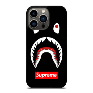 BAPE CAMO SHARK SUPREME BLACK iPhone 13 Pro Case Cover