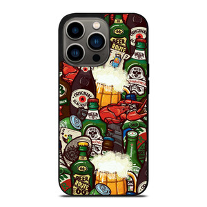 BEER BOTTLE CARTOON iPhone 13 Pro Case Cover