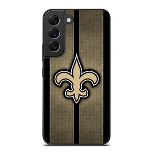 NEW ORLEANS SAINTS NFL METAL STRIPE Samsung Galaxy S22 Plus Case Cover