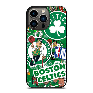 BOSTON CELTICS NBA STICKER BOMB iPhone 13 Pro Case Cover BOSTON CELTICS NBA STICKER BOMB iPhone 13 Pro Case Cover