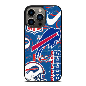 BUFFALO BILLS NFL STICKER BOMB iPhone 13 Pro Case Cover