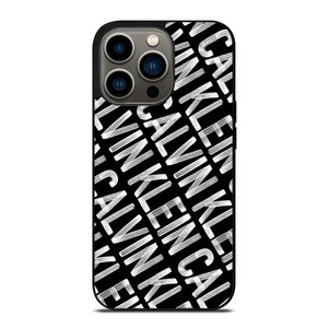 CALVIN KLEIN LOGO PATTERN iPhone 13 Pro Case Cover