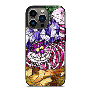 CHESHIRE CAT STAINED GLASS iPhone 13 Pro Case Cover CHESHIRE CAT STAINED GLASS iPhone 13 Pro Case Cover