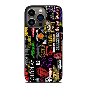 CLASSIC ROCK BAND COLLAGE iPhone 13 Pro Case Cover