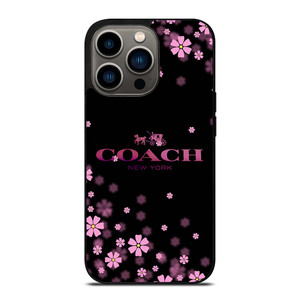 COACH FLOWERS PURPLE iPhone 13 Pro Case Cover