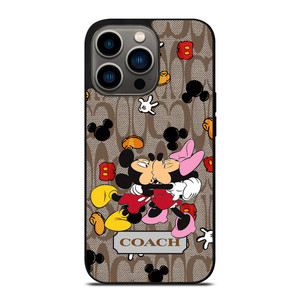 COACH MICKEY MINNIE MOUSE KISS iPhone 13 Pro Case Cover COACH MICKEY MINNIE MOUSE KISS iPhone 13 Pro Case Cover