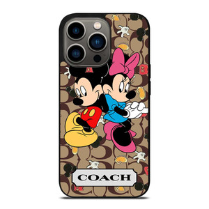 COACH MICKEY MINNIE MOUSE LOVE iPhone 13 Pro Case Cover