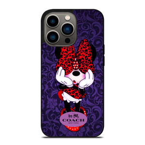 COACH MINNIE MOUSE PURPLE iPhone 13 Pro Case Cover
