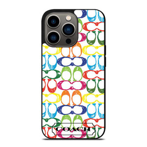 COACH NEW YORK COLORFUL 2 iPhone 13 Pro Case Cover