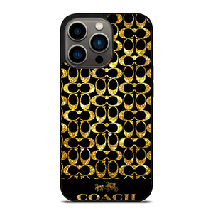 COACH NEW YORK GOLD iPhone 13 Pro Case Cover