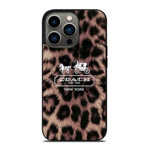COACH NEW YORK LEOPARD iPhone 13 Pro Case Cover