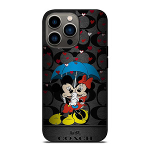 COACH NEW YORK MICKEY MINNIE MOUSE UMBRELLA iPhone 13 Pro Case Cover