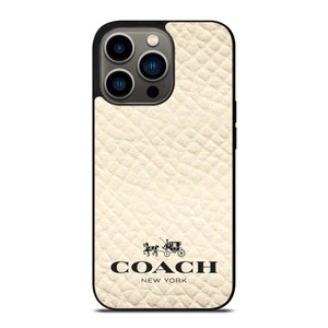 COACH NEW YORK WHITE iPhone 13 Pro Case Cover
