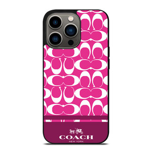 COACH PINK NEW YORK iPhone 13 Pro Case Cover