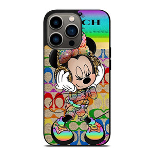 COACH RAINBOW MICKEY iPhone 13 Pro Case Cover