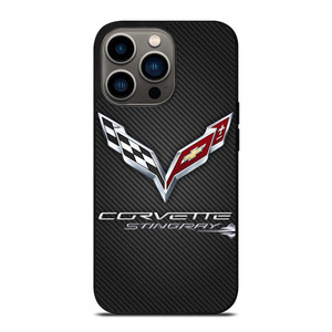 CORVETTE STINGRAY C7 CARBON LOGO iPhone 13 Pro Case Cover