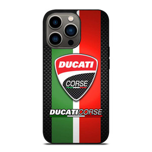 DUCATI CORSE CARBON LOGO iPhone 13 Pro Case Cover DUCATI CORSE CARBON LOGO iPhone 13 Pro Case Cover