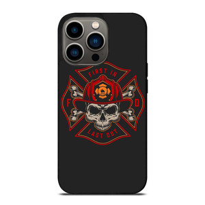 FIREFIGHTER FIREMAN SKULL LOGO iPhone 13 Pro Case Cover