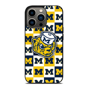 FOOTBALL MASCOT MICHIGAN WOLVERINES iPhone 13 Pro Case Cover