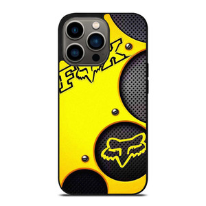 FOX RACING YELLOW METAL iPhone 13 Pro Case Cover