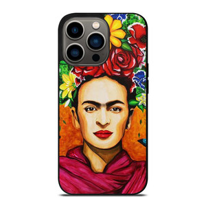 FRIDA KAHLO FLORAL ART iPhone 13 Pro Case Cover