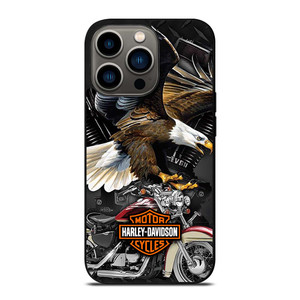 HARLEY DAVIDSON EAGLE METAL LOGO iPhone 13 Pro Case Cover
