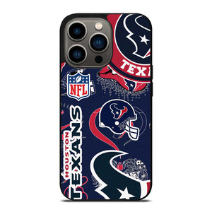 HOUSTON TEXANS NFL STICKER BOMB iPhone 13 Pro Case Cover