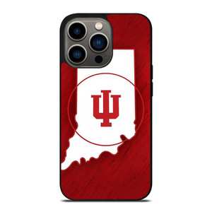 INDIANA HOOSIERS STATE OF MIND SYMBOL iPhone 13 Pro Case Cover
