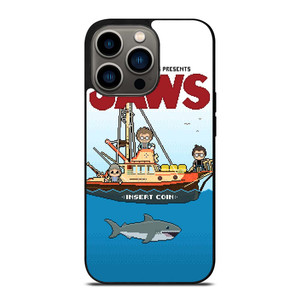 JAWS LOGO 8 BIT iPhone 13 Pro Case Cover