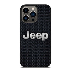 JEEP BLACK METAL LOGO iPhone 13 Pro Case Cover