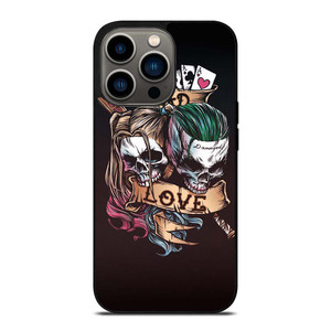 JOKER AND HARLEY QUINN SKULL iPhone 13 Pro Case Cover
