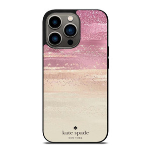 KATE SPADE NEW YORK ROSE GOLD GLITTER iPhone 13 Pro Case Cover