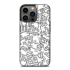 KEITH HARING BLACK WHITE iPhone 13 Pro Case Cover