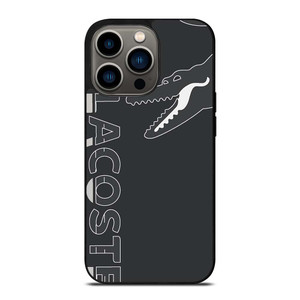 LACOSTE CROCODILE ALL BLACK iPhone 13 Pro Case Cover