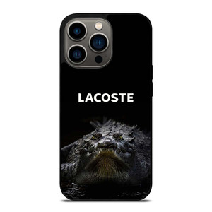 LACOSTE CROCODILE BLACK iPhone 13 Pro Case Cover