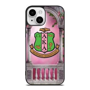 AKA PINK AND GREEN LOGO iPhone 13 Mini Case Cover