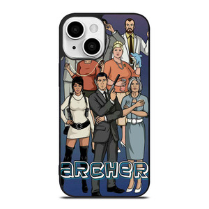 ARCHER CARTOON ALL CAST iPhone 13 Mini Case Cover ARCHER CARTOON ALL CAST iPhone 13 Mini Case Cover