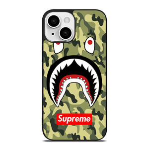 BAPE BATHING CAMO SHARK SUPREME iPhone 13 Mini Case Cover