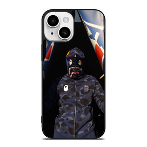 BAPE CAMO SHARK PARIS SAINT GERMAIN iPhone 13 Mini Case Cover BAPE CAMO SHARK PARIS SAINT GERMAIN iPhone 13 Mini Case Cover