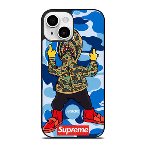 BATHING APE SUPREME SHARK CAMO iPhone 13 Mini Case Cover BATHING APE SUPREME SHARK CAMO iPhone 13 Mini Case Cover