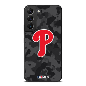 PHILADELPHIA PHILLIES BASEBALL BLACK CAMO Samsung Galaxy S22 Plus Case Cover