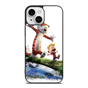 CALVIN AND HOBBES RIVER WOOD iPhone 13 Mini Case Cover