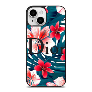 CHRISTIAN DIOR HIBISCUS FLOWER iPhone 13 Mini Case Cover