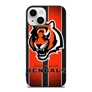 CINCINNATI BENGALS METAL SYMBOL iPhone 13 Mini Case Cover CINCINNATI BENGALS METAL SYMBOL iPhone 13 Mini Case Cover