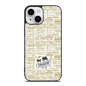 COACH NEW YORK COLLAGE iPhone 13 Mini Case Cover COACH NEW YORK COLLAGE iPhone 13 Mini Case Cover