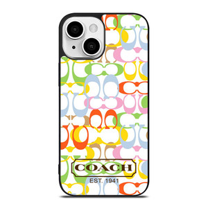 COACH NEW YORK COLORFUL iPhone 13 Mini Case Cover COACH NEW YORK COLORFUL iPhone 13 Mini Case Cover