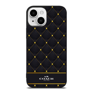 COACH NEW YORK GOLD PATTERN iPhone 13 Mini Case Cover