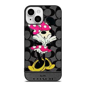 COACH NEW YORK MINNIE MOUSE iPhone 13 Mini Case Cover COACH NEW YORK MINNIE MOUSE iPhone 13 Mini Case Cover