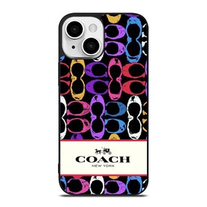 COACH NEW YORK PATTERN COLOR iPhone 13 Mini Case Cover COACH NEW YORK PATTERN COLOR iPhone 13 Mini Case Cover