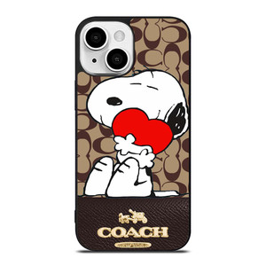 COACH NEW YORK SNOOPY iPhone 13 Mini Case Cover COACH NEW YORK SNOOPY iPhone 13 Mini Case Cover